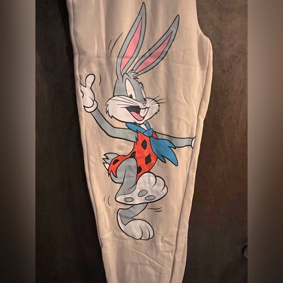 Yabba, Dabba Doo & Space Jam LOLA Tweety Bird Double Sided Sweatpants/ Joggers - Picture 8 of 12